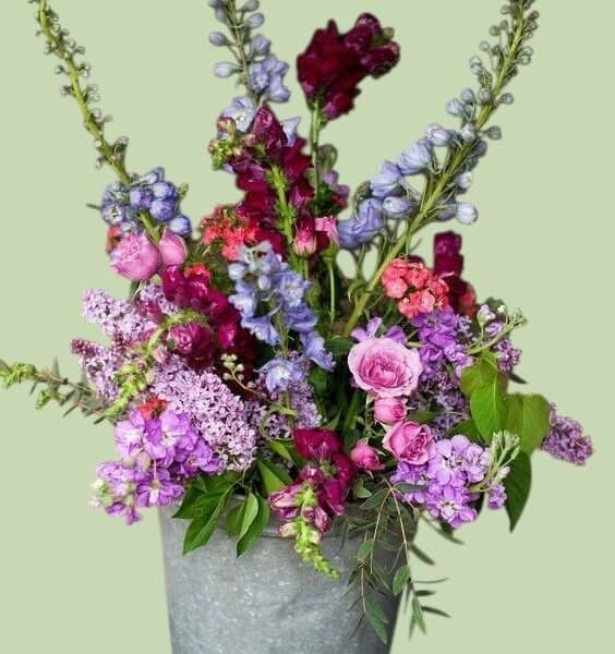 Rouwboeket in Stenen Pot