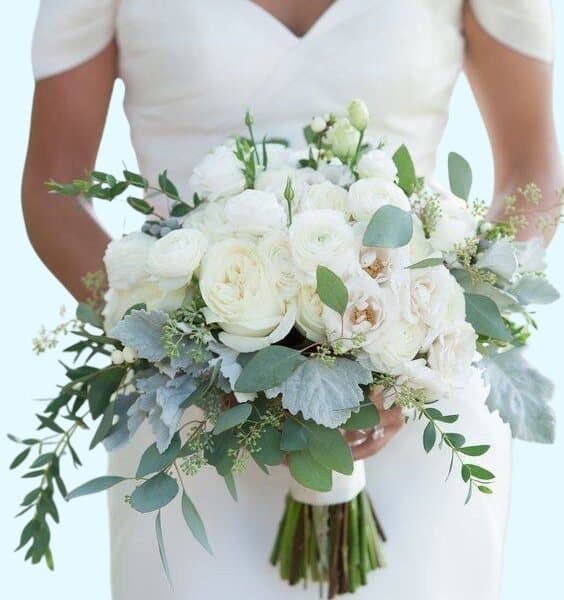 Bruidsboeket Sneeuw wit